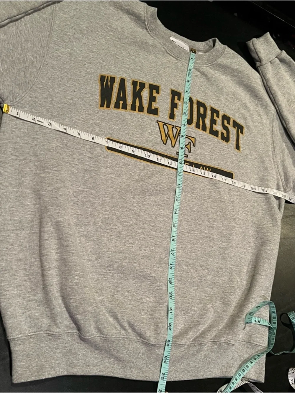 Champion Grey Wake Forest School of Law Crewneck Sweatshirt - Picture 10 of 11